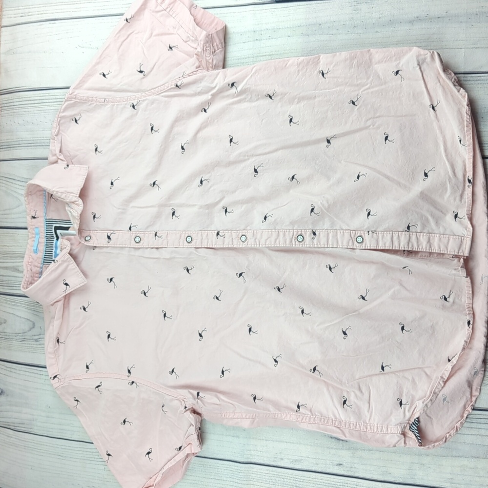 Denim & Flower Ricky Singh Flamingo Pop Shirt XL